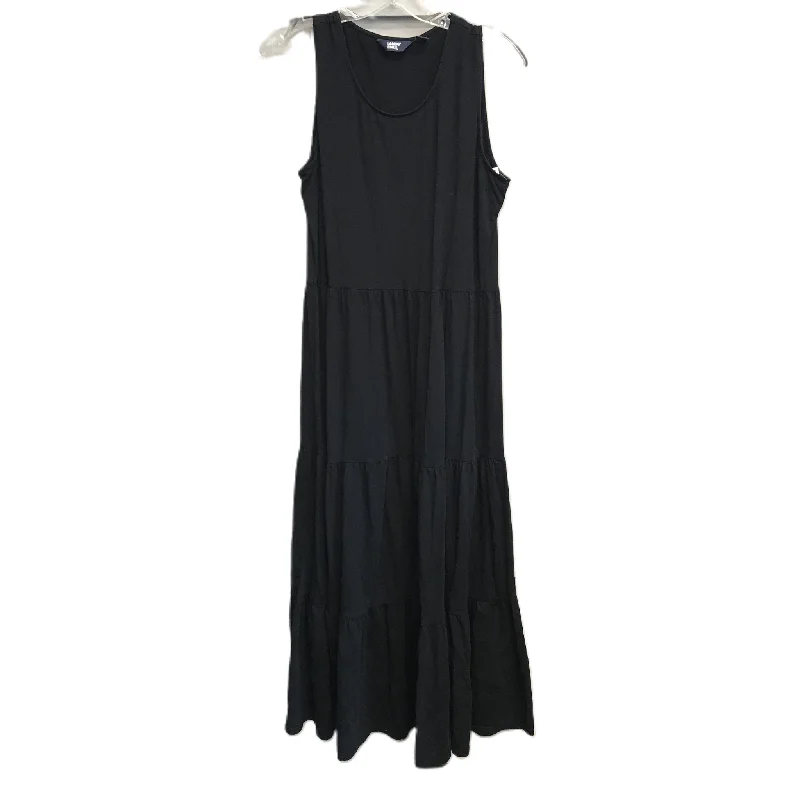 Black Dress Casual Maxi By Lands End, Size: M