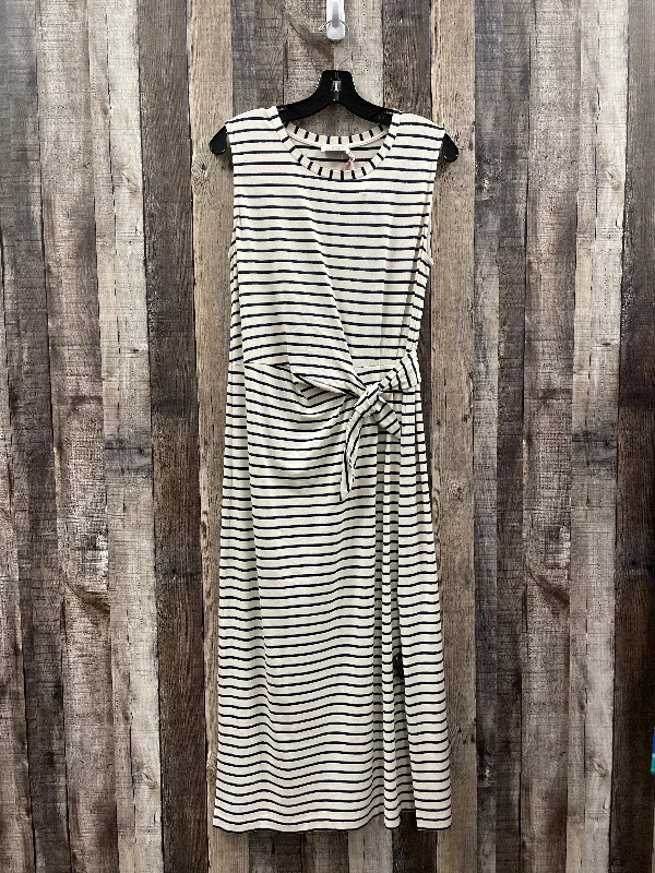 Cream Dress Casual Maxi Vineyard Vines, Size L