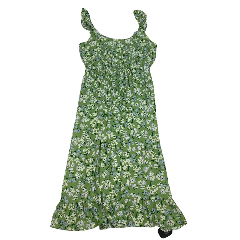 Green Dress Casual Midi Jessica Simpson, Size M