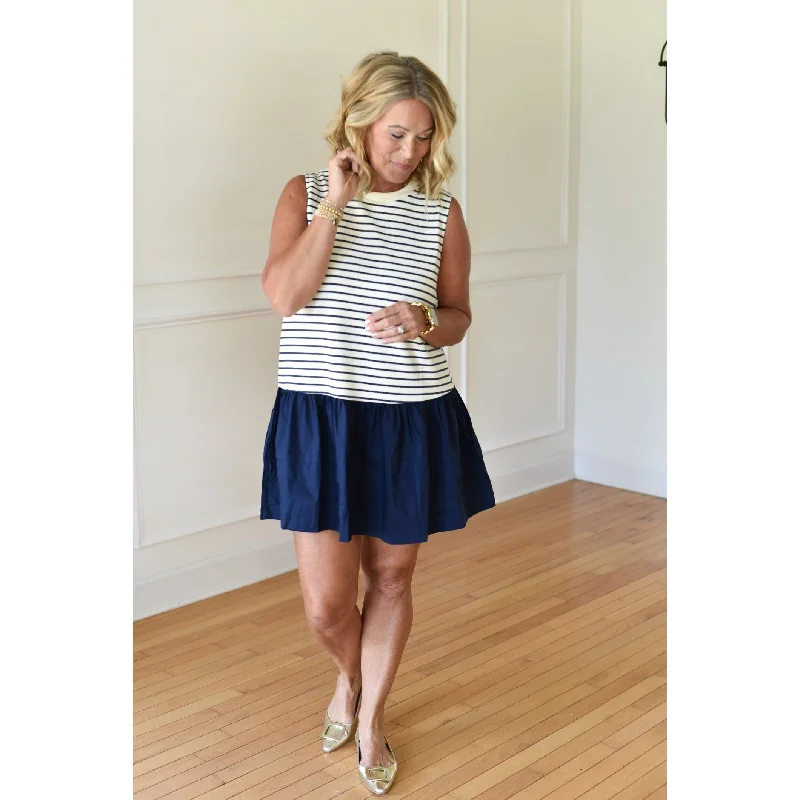 Melia Stripe Knit Mini Dress