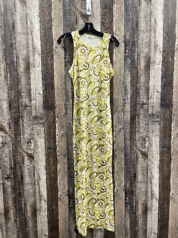 Yellow Dress Casual Maxi Cme, Size L