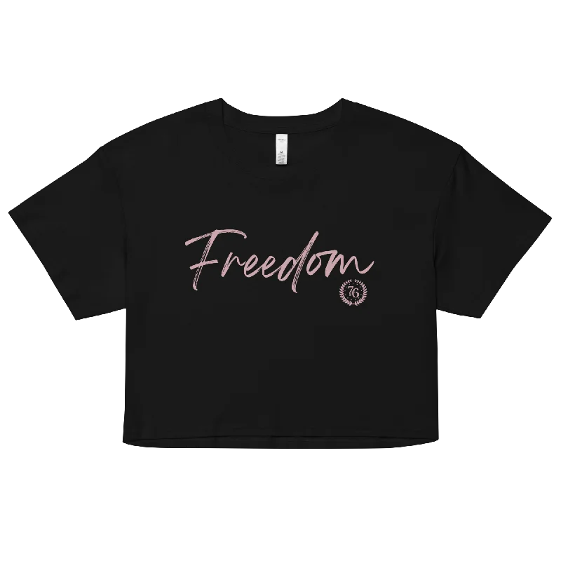 Freedom Script Crop Top