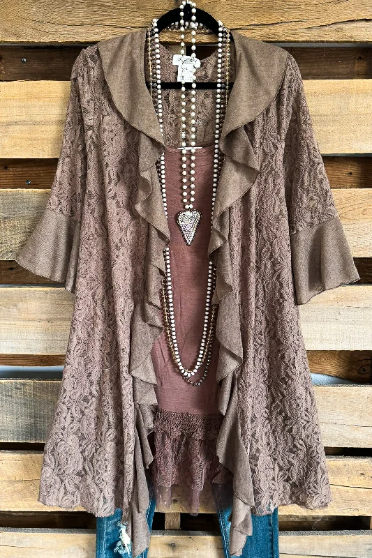 AHB EXCLUSIVE: Sweet Romance Cardigan - Mocha