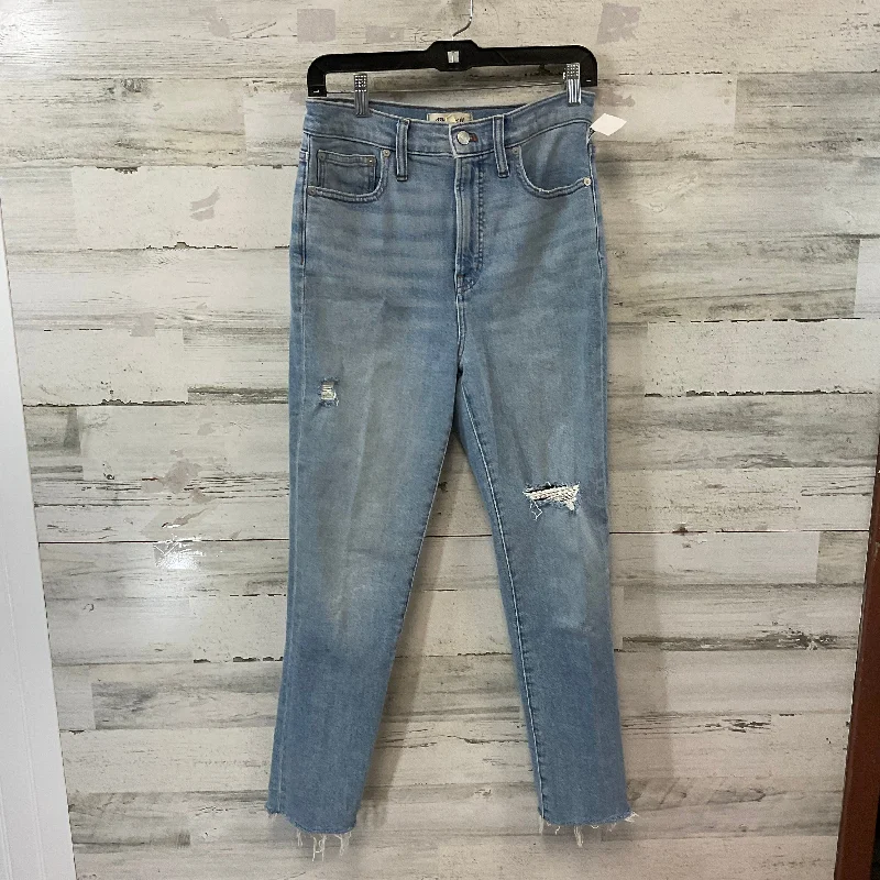 Jeans Straight By Madewell In Blue Denim, Size: 4