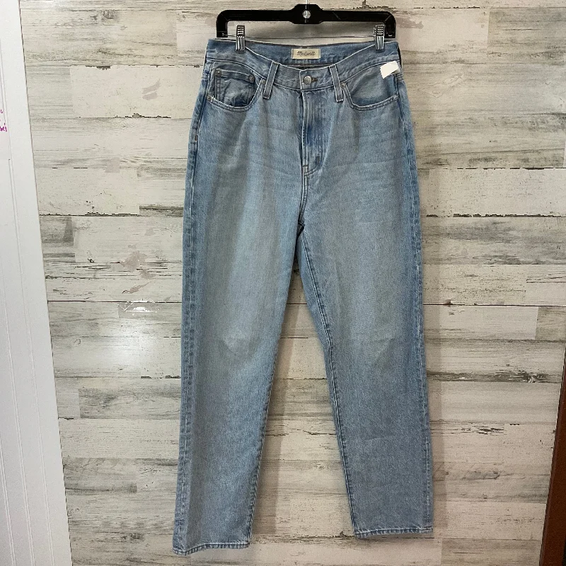 Jeans Straight By Madewell In Blue Denim, Size: 6 tall