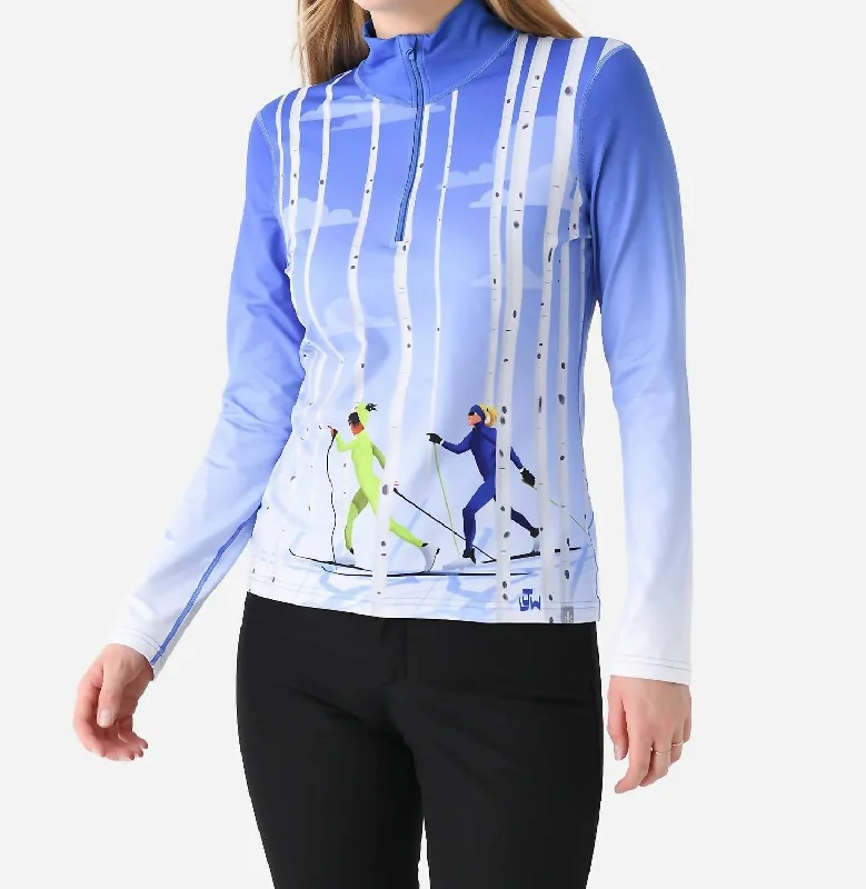 Aspen Journey Base Layer Top In Blue