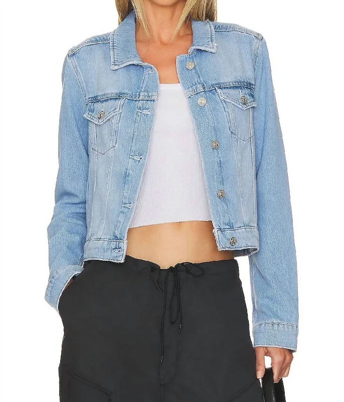 Relaxed Vivienne Jacket In Sonata Distressed