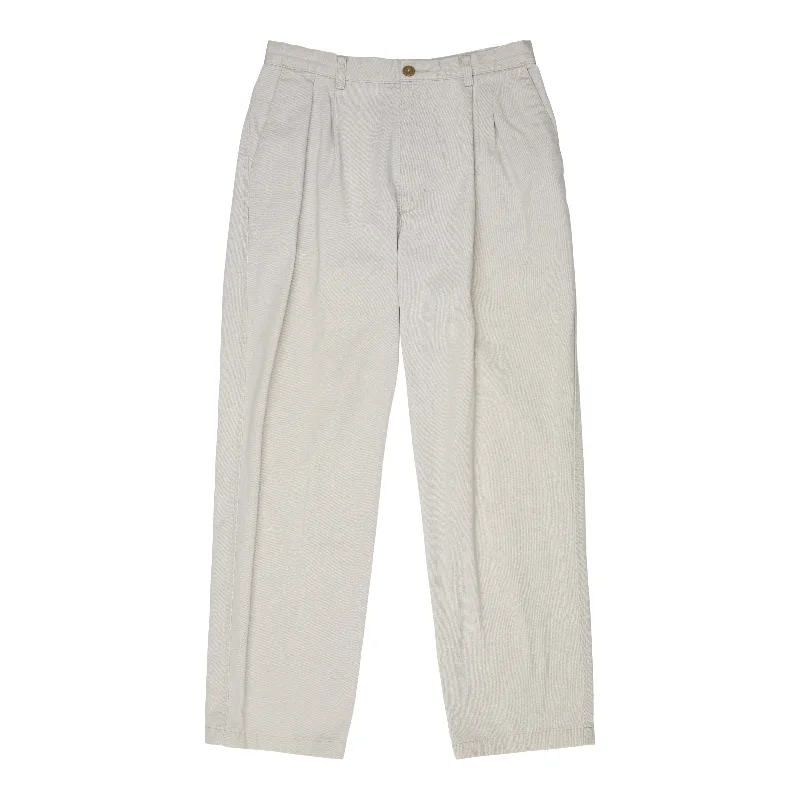 W's Pleated Chinos (Zipper Fly)