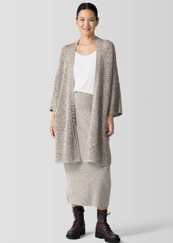 Eileen Fisher - Merino High Collar Cardigan